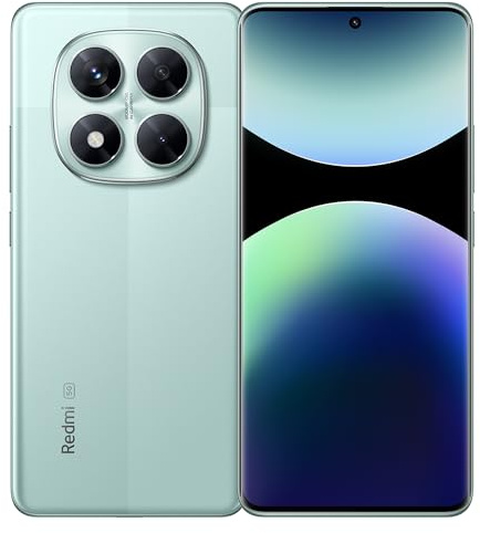 XIAOMI Redmi Note 14 Pro 5G Smartphone 12+512 GB 5110 mAh Batería 6,67 MediaTek Dimensity 7300-Ultra Este Producto no tiene Función NFC, pero viene con un Cargador de 45 W, Verde