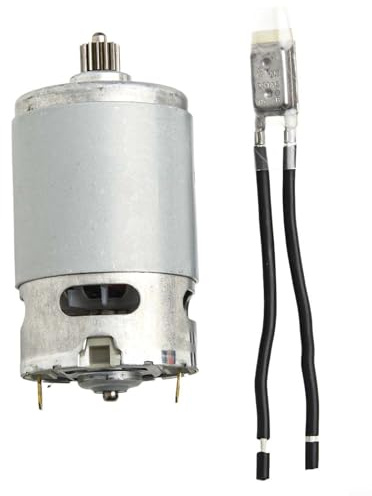 RS550 21V Motore Spazzolato Ricambio per Mini Motoseghe Cordless 4 e 6 - Accessorio per utensili elettrici, Costruzione in metallo, 28000 RPM, Argento, 75 x 37 x 37