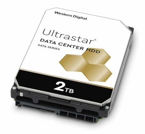 Western Digital WD Ultrastar 2TB DC HA200 SATA HDD, 3,5 Zoll interne Festplatte für Server 256 MB Cache, Enterprise Klasse