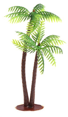 JAGENIE – Künstliche Miniatur-Kokospalmen, Modell-Palmen für Modellbau-Landschaft, Wohndekoration