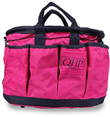 QHP Putztasche Putzbox Pferdeputztasche zweifarbig ARBO-INOX® (Fuchsia/Navy)