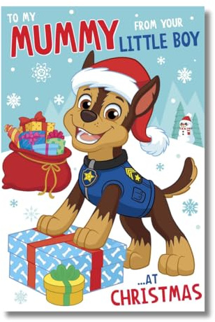 Offizielle Paw Patrol Weihnachtskarte an meine Mama von My Little Boy