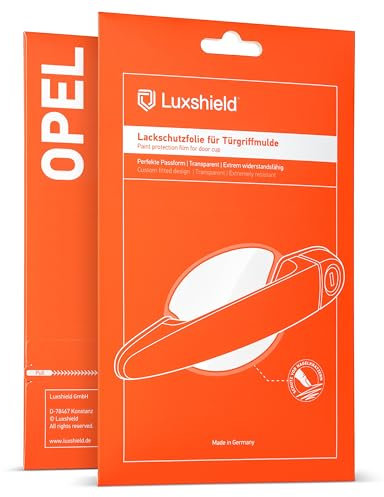 Luxshield Auto Türgriff Schutzfolie Griffmulde für Opel Combo E X19 I 2018-2025 - Kratzschutz, Lackschutzfolie - Transparent glänzend