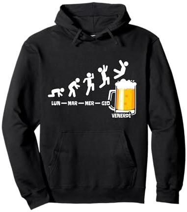 Birra Settimana Venerdì Fine Settimana Della Birra Felpa con Cappuccio