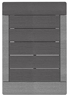Formidra - DS-Base-GR - Caillebotis pour Douche d'extérieur - Coloris Dark Gray - Résiste aux UV, température de - 30°C à + 70 ° C, à l'eau et aux moisissures et aux termites
