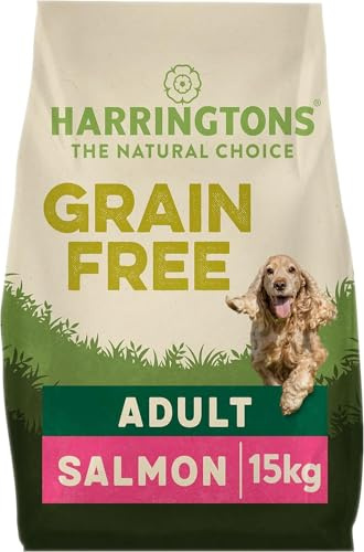 Harringtons Complete Grain Free Hypoallergenic Salmon & Sweet Potato Dry Adult Dog Food 15kg - Made with All Natural Ingredients