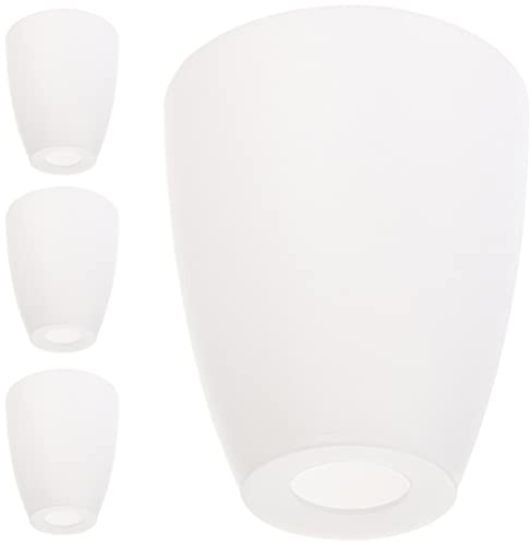 4 Pz Paralume Lampada da Tavolo Copertura Luce Plastica Bianco Paralume Sostituzione Piccola Lampada da Coperture Luce per Camera da Letto Soggiorno Accessori per