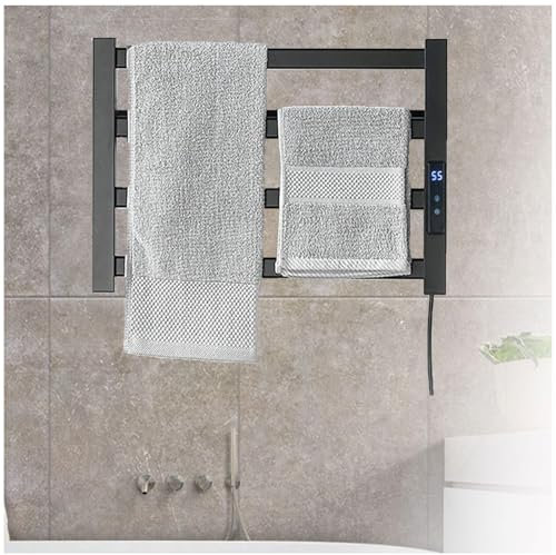 Porta Salviette Elettrico Bagno, Con Timer Ipx4 Impermeabile Scalda Salviette Bagno, Scalda Asciugamani Elettrico Bagno