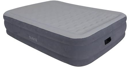 AVENLI Luftbett selbstaufblasend Luftmatratze Gästebett Doppelbett für 2 Personen 203 x 152 x 46 cm mit eingebauter integrierter automatischer Pumpe grau