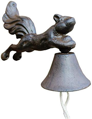Dinner Bell Rustic Welcome Sign Doorbell - Vintage Wall Mount Cast Iron Call Bell Decoration for Door Garden Yard Porch Post Patio Gate Fence Cast Iron Bell