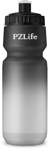 PZLife 24oz Bike Water Bottle BPA-Free Cycling Bottle for MTB (Black)