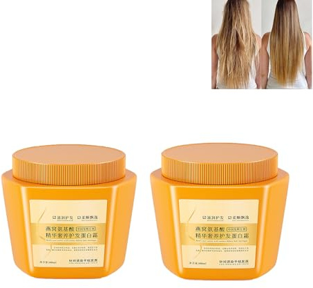 Acides aminés Deluxe Crème nutritive protéinée pour les cheveux, nid d'oiseau acides aminés super luxueux, essence d'acides aminés de luxe, crème nourrissante de protéines capillaires, cheveux crépus