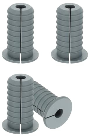 PATIKIL Wall Grommets for Cables 3/4, 4 Pcs Cable Routing Kit Silicone Hole Grommet Feed Through Bushing for Ethernet Accessories with 0.28 (7mm) Hole, Gray