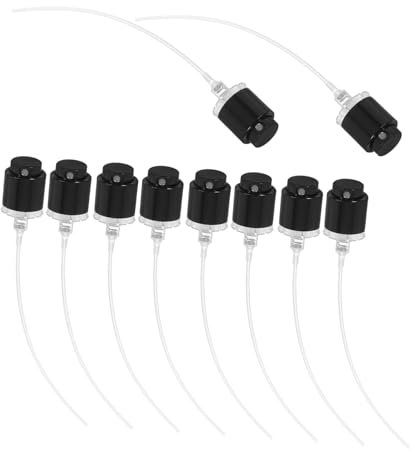 HOMOCONO 10pcs Perfume Bottle Spray Pump Head Replacement Bottle Spray Nozzle Fine Mist Sprayer Pump Head for Diy Fragrance and Refill Accessories