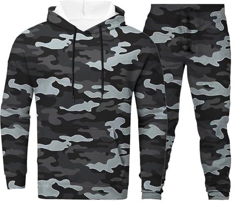 Duohropke Costume de camouflage militaire, ensemble de vêtements d'airsoft, chemise de combat, pantalon pour garçons et filles, uniforme d'armée, costume de soldat camouflage, Noir 01, XL