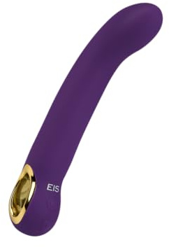 EIS; Vibrator, Eleganter G-Punkt-Vibrator aus Silikon, 21 cm, wasserdicht, wiederaufladbar, 10 Vibrationsprogramme, hautfreundliches Material