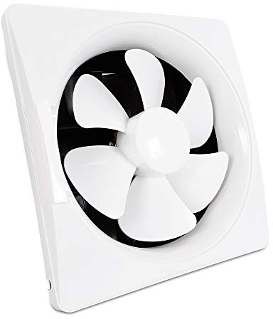 juunyeer Ventilatore di scarico quadrato, diametro 300 mm, ventilatore da parete, 1000 m³/h/588.58CFM, impermeabile, a parete, funzionamento silenzioso, per cucina, WC, bagno, serra, garage, bianco