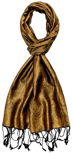 Lorenzo Cana Seidenschal für Männer Schal 100% Seide gewebt Herrenschal elegant Paisley Muster Ton in Ton