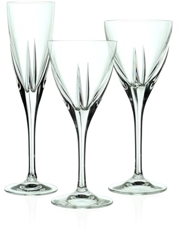 Rcr Fusion Service à verres en verre transparent 18 pièces
