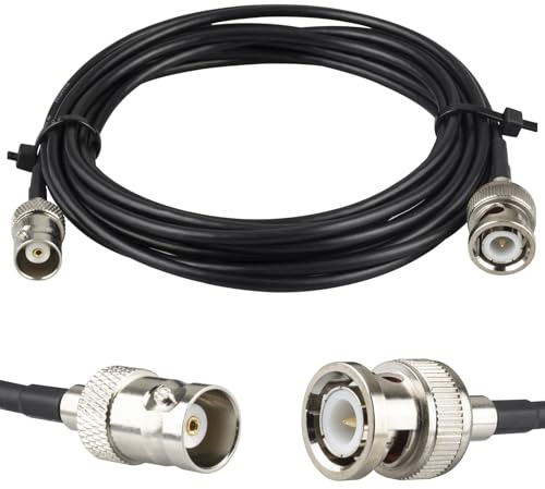 Boobrie, cavo coassiale BNC maschio a femmina, connettore BNC maschio a BNC femmina, cavo video HD RG174 3M per telecamera di sicurezza CCTV Broadcast video SDI cavo