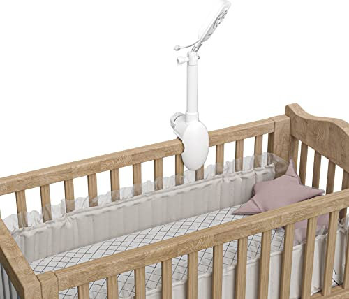 SkingHong Babyphone Halterung für ANMEATE SM24 / Goodbabyuu24 / Babysense V24US -360° Verstellbar, Stabil und Langlebig, Speziell für Babybetten, Keine Bohrinstallation