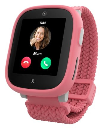 XPLORA X6 Play Kids Watch Phone 4G (Incl. SIM) - GPS, SOS, Calls, Messages | Calls, Messages, School Mode, SOS Function, GPS Location, Camera and Pedometer - Incl.3 months free subscription (PINK)