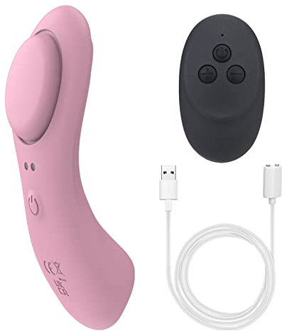 YcsLust mit Magnetclip Erotik Paarvibrator Tragbare Panty Vibrator Unsichtbare Vibro-ei 10 Frequenz Weibliche Masturbator Klitoris Stimulator Tragbare Sex Spielzeug für Frau（Rosa）