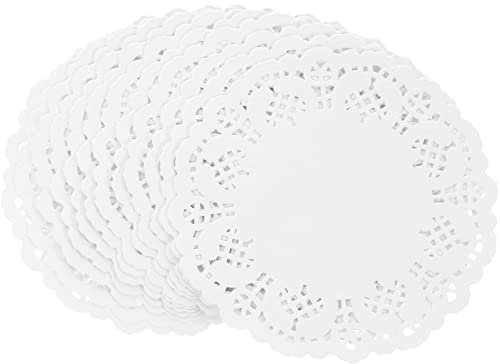 Luxshiny 420stücke Spitzenpapier Untersetzer Lebensmittelechte Tortenspitzen Für Hochzeiten Feiern Desserts Snacks Einfache Anwendung Kein Reinigen Erforderlich