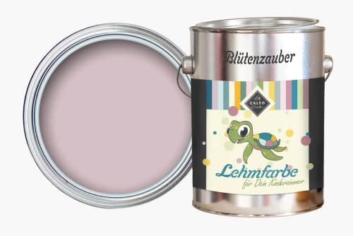 Caleo Color Lehmfarbe BLÜTENZAUBER Altrosa, 2,25 Liter - ökologische Wandfarbe für Wohnzimmer und Co. - hoch deckend, tropffrei, geruchsneutral