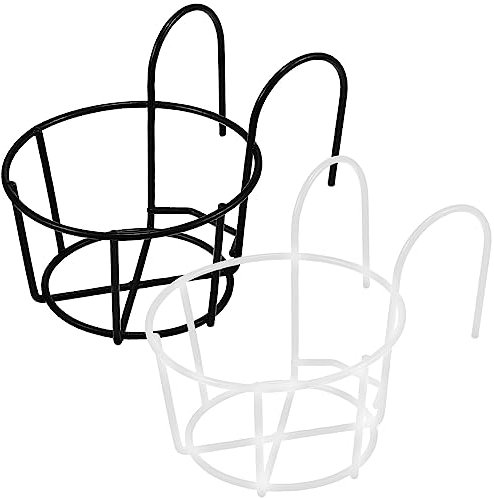 Cabilock 2stücke Hängende Blumenampeln Balkon Pflanztöpfe Halterungen Robuste Wandmontage Für Garten Terrasse Innenräume Dekorative Blumentopfhalter Mit Elegantem Design