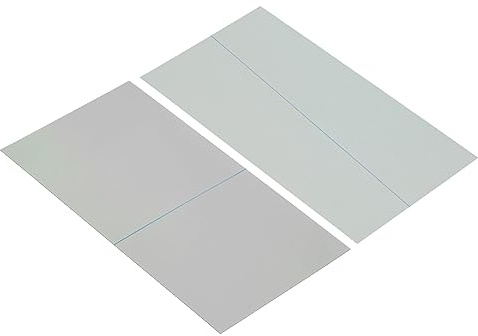 PATIKIL 6.8 Polarisierte Folie Blätter 2 Packung Kleber Polarisator Linearer Polfilter 8.4x15.8cm für Bildschirm Fotografie Beleuchtung 0/90°