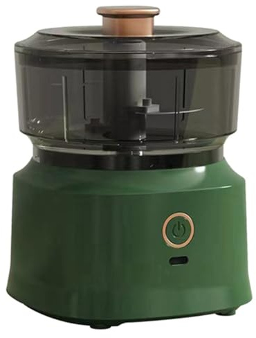 ailill Hachoir électrique pour purée d'ail, hachoir à viande, mini presse, outil de coupe de légumes vert foncé