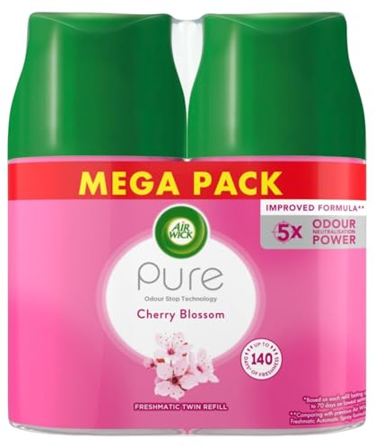 Air Wick Freshmatic - Recambio de flor de cerezo, 250 ml (paquete de 2)