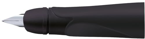 STABILO - Rechtshänder-Griffstück für ergonomischen Schulfüller mit Anfänger-Feder A - EASYbirdy in schwarz