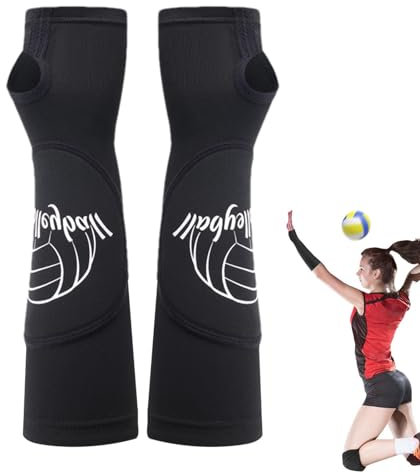 Volleyball Armschoner | Volleyball Ellenbogenbandage | Volleyball Handgelenkschoner | Armkompressionsmanschette für Basketball und Volleyball, P/M, 1