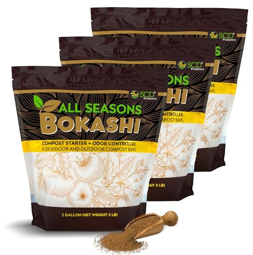 SCD Probiotics Bokashi-Kompost-Starter, trockene Bokashi-Kleie für die Küche, Komposteimer – Kompostieren Sie Lebensmittel und Haustierabfälle schnell und einfach mit geringem Geruch von SCD