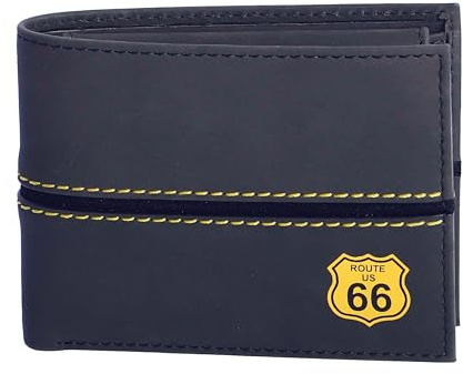 Route 66 - Carteras para Hombre - Cartera Hombre con Monedero- Cartera Tarjetero Hombre - Cartera Piel Hombre con RFID Hombres - Cartera Hombre Piel, Daniel