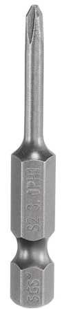 QUARKZMAN #1 Embout de tournevis cruciforme Phillips PH1 1/4 Tige hexagonale 2 (50mm) Long en acier S2 magnétique de qualité industrielle pour tournevis électrique 0.118 (3mm) Tige