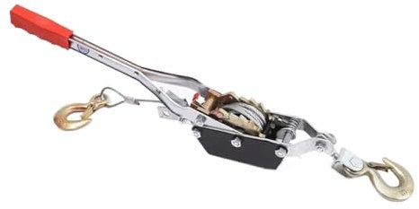 HYBMRQVD Hand Winch, Cable Puller Sling Manual Winch, Relay 4000Kg With 2 ars For Moving Cars Logs Boat Winch Trailer,for Cars Trucks Boat Boat
