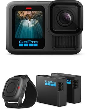 GoPro HERO13 Black Action Bundle (Amazon Exclusive) - Includes 2 Enduro Batteries and Waterproof Shutter Remote