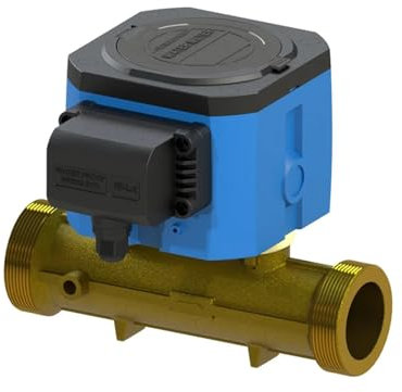 Ultraschall-Wasserzähler DN15 DN20 DN50 DN32 DN40 digitaler Wasserdurchflussmesser IP68 Wasserdicht Gewindeanschluss Kupfermaterial,Durchflussrate überwachen(DN15)