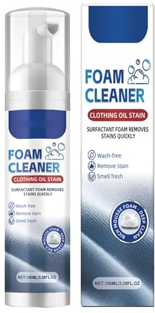 Mnozreo Agente de Limpieza en Seco,Espuma de Limpieza en Seco para Sofá,Limpiador de Tela para Sofa,Spray Limpiador para Sofás de Telas,Protector De Telas Multiusos,100ML,1PC