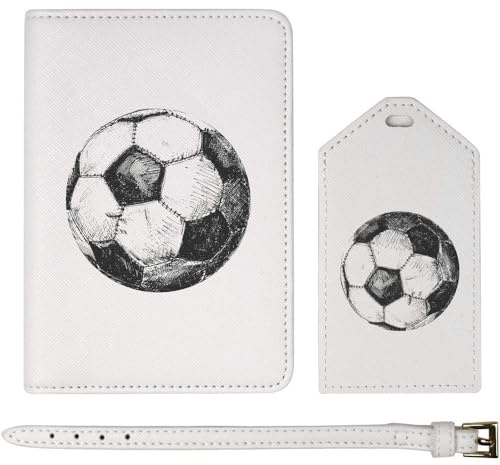 Azeeda 'Fußball' Passhülle & Gepäckanhänger (PA00034642)