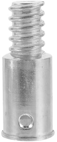 Aluminiumlegierung Gewindeende aus Silber 19mm Besenstiel | Nieten Design, Flexible Materialwahl, Vielseitige Durchmesser Auslegung, Einfache Montage