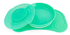 Twistshake 78335 - Juego de vajilla, color pastel verde