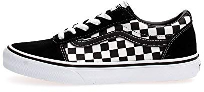 Vans Ward Suede/canvas - Scarpe da Ginnastica Basse Unisex Bambini, Nero ((Checker) Black/True White Pvj)