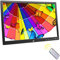 Photo Frame Pulsante Touch da 17 Pollici Nero con Cornice per Foto digitali Album elettronico HDMI HD 1080P Display da Parete Display pubblicità Video Supporto Macchina USB e Scheda SD