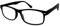TBOC Lunettes de Lecture - Dioptrie +1.00 Monture Noir Femme Homme Unisexe Loupes de Vue de Repos de Près Ordinateur Travail Branches Charnières à Ressort