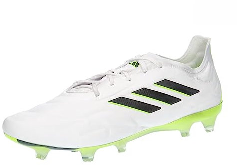 Adidas Unisex Copa Pure.1 Fg Football Shoes (Firm Ground), FTWR White/Core Black/Lucid Lemon, 42 EU