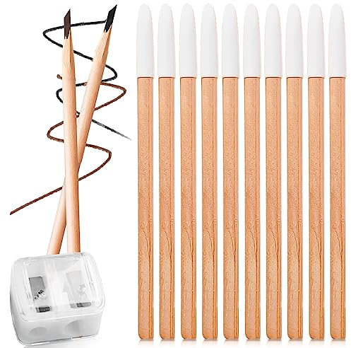 Nizirioo Wasserfest Microblading Augenbrauenstift: 12 Stück Holz Eyebrow Pencil mit Spitzer für Frauen, Natürlichen, Langanhaltendes Ergebnis